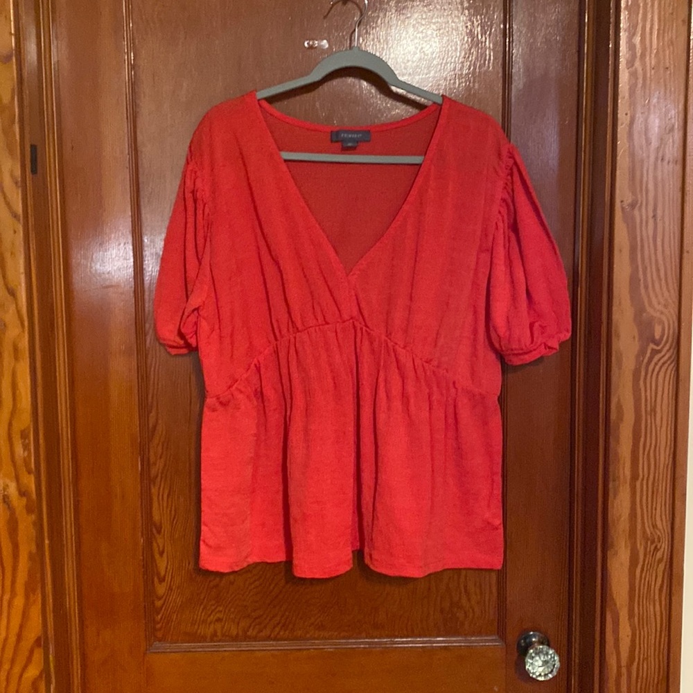 Womens Primark top. 2x. Great used condition. Very stretchy &comfortable. Coral.